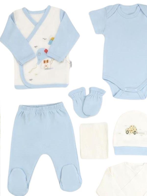 Bebek Manzara Desenli 10 lu Organik Hastane Çıkışı