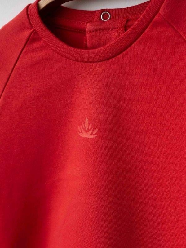 Bebek Organik Kırmızı Sweat