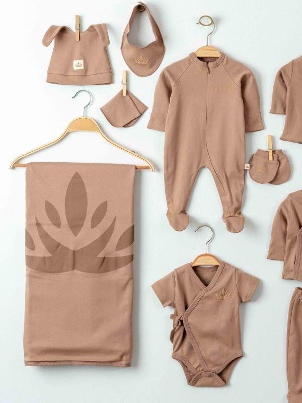 Bebek Organik Pamuklu 10 Parça Hastane Çıkış Seti