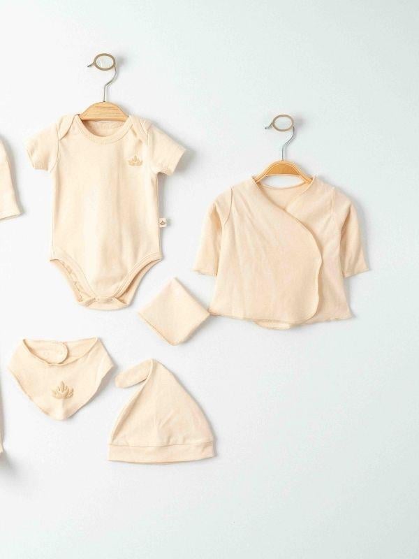 Bebek Organik Pamuklu 7 Parça Hastane Çıkışı Seti