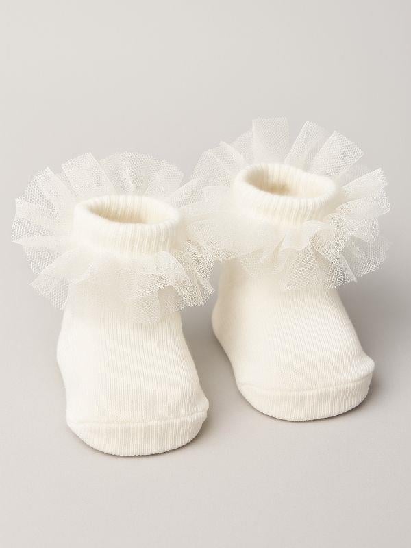 Bebek Pamuklu Tüllü Kısa Çorap