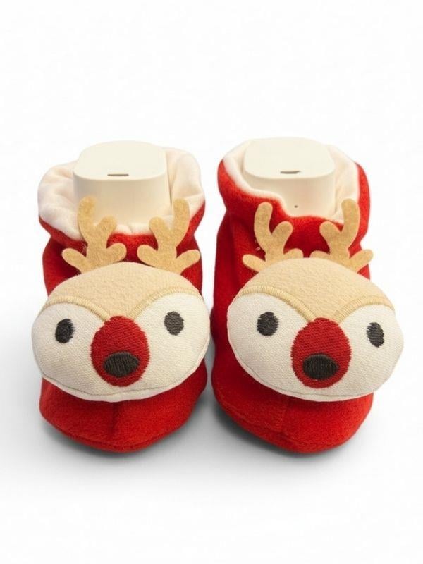 Bebek Yılbaşı Temalı Çıngıraklı Kutulu Patik