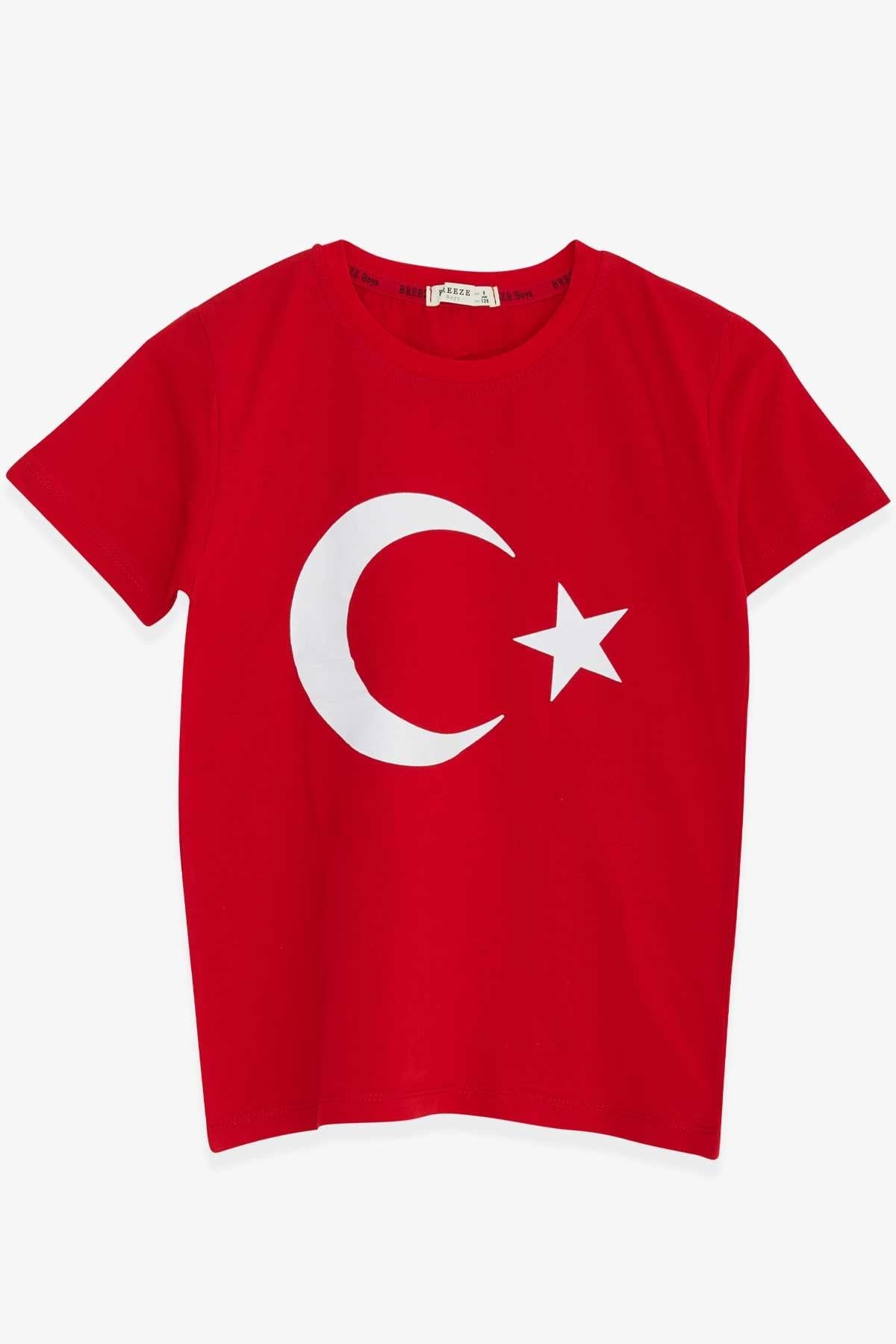 Çocuk Ay Yıldızlı Tshirt