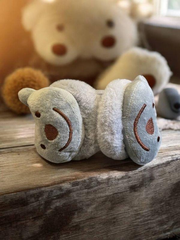 Çocuk Ayıcık Figürlü Peluş Tüylü Kulaklık
