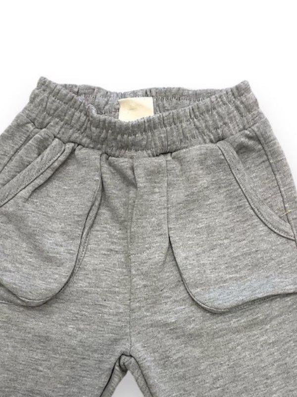 Çocuk Beli Lastikli Pamuklu Cepli Eşofman Altı