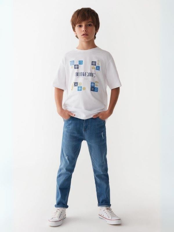 Çocuk Esnek İnce Kumaş Kot Pantolon