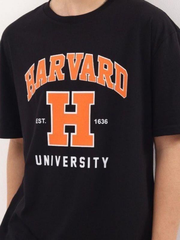 Çocuk Harvard Baskılı Tshirt