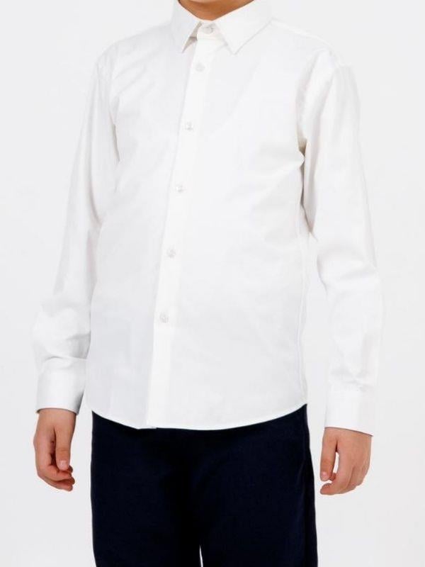 Çocuk Klasik Beyaz Uzun Kollu Gömlek