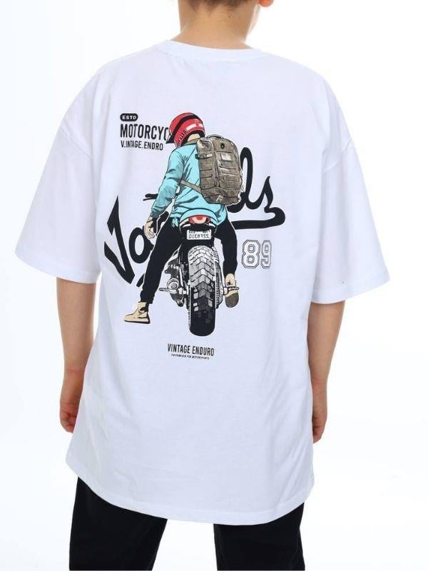 Çocuk Motor Baskılı Tshirt