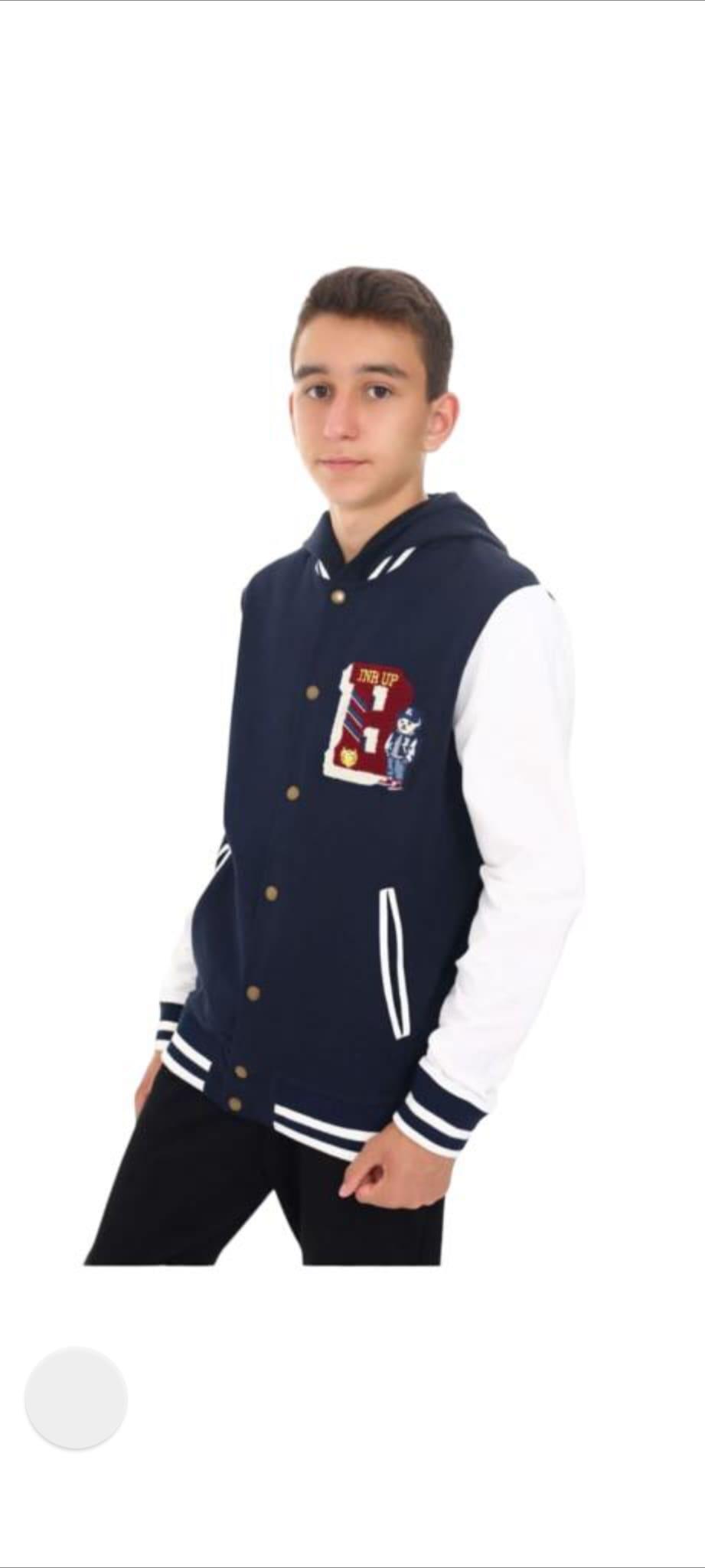 Çocuk Pamuklu B Nakışlı Kolej Hırkası