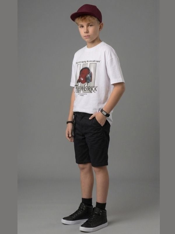 Çocuk Pamuklu Baskılı T-shirt