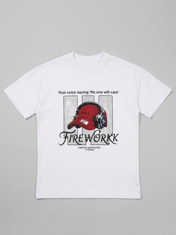 Çocuk Pamuklu Baskılı T-shirt