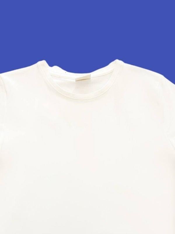 Çocuk  Pamuklu Bisiklet Yaka Basic Tshirt