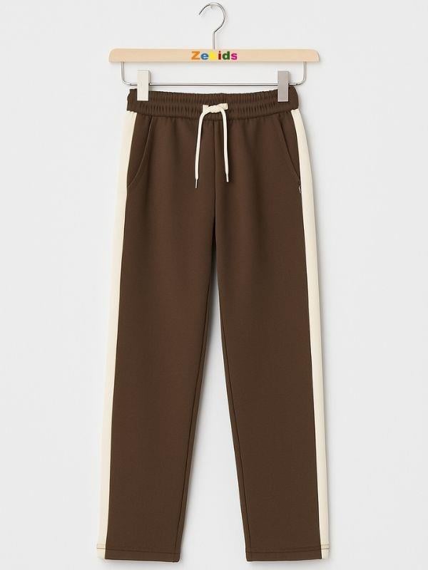 Çocuk Pamuklu Yanları Şerit Detaylı Eşofman Altı