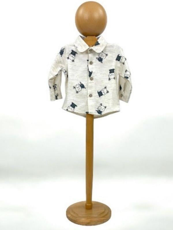 Erkek Bebek 4 lü Pantolon Askılı Gömlek Papyonlu Takım