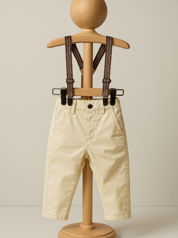 Erkek Bebek Askılı Pantolon
