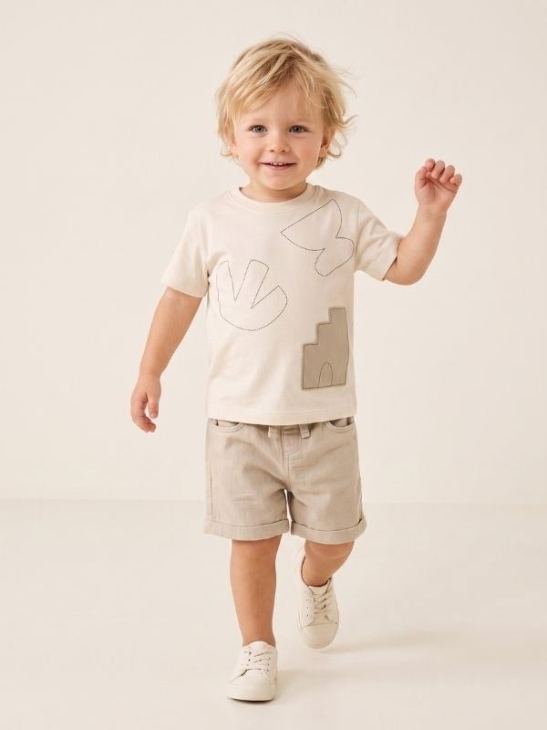 Erkek Bebek Baskılı Tasarım T-shirt