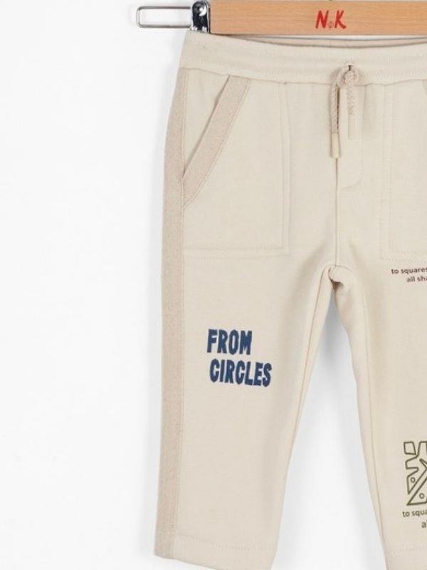 Erkek Bebek Bel Lastikli Kuzey Eşofman Altı