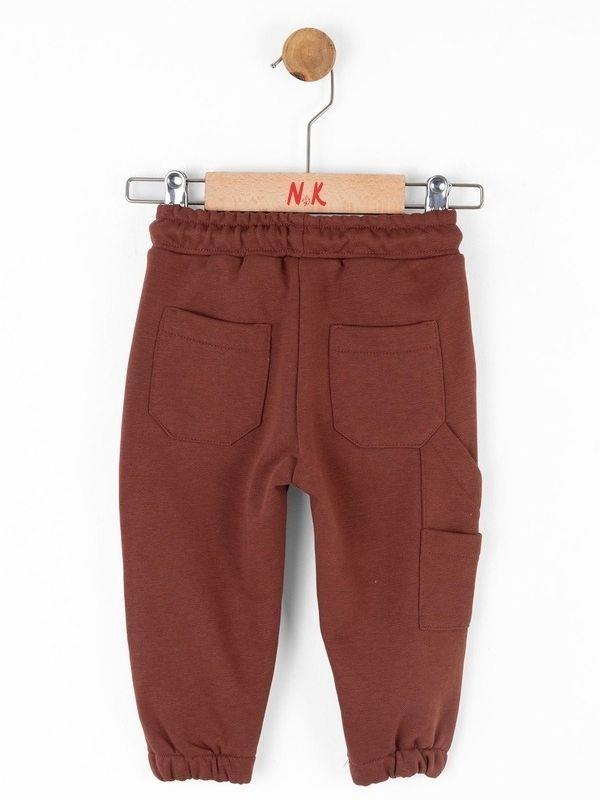 Erkek Bebek Bel Lastikli Pamuklu Kartal Pantolon