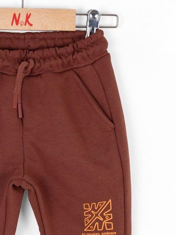 Erkek Bebek Bel Lastikli Pamuklu Kartal Pantolon