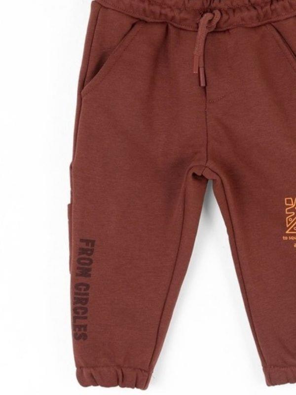 Erkek Bebek Bel Lastikli Pamuklu Kartal Pantolon