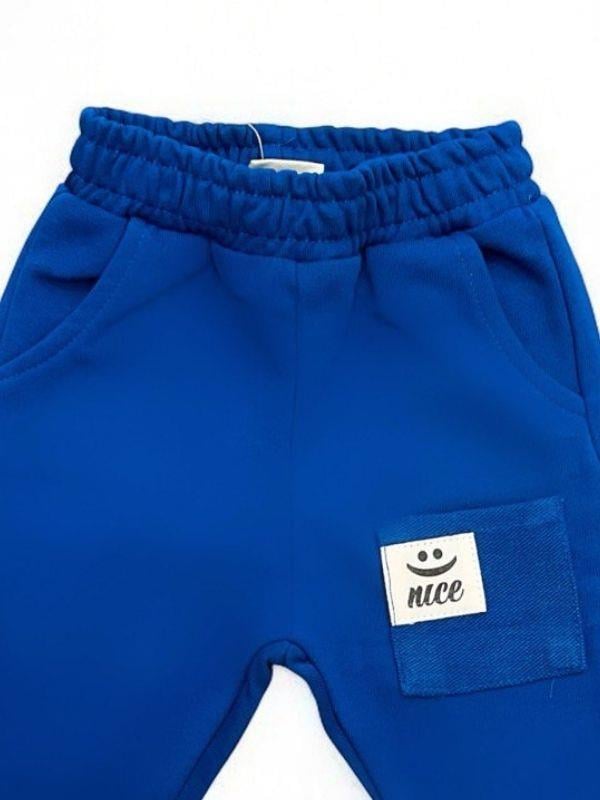 Erkek Bebek Beli Lastikli Cepli Eşofman Alt