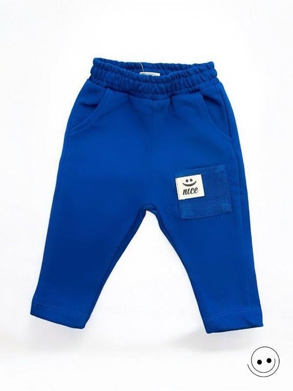 Erkek Bebek Beli Lastikli Cepli Eşofman Alt