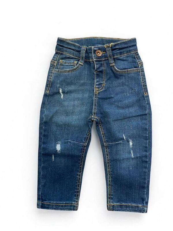 Erkek Bebek Cep Detaylı Kot Pantolon