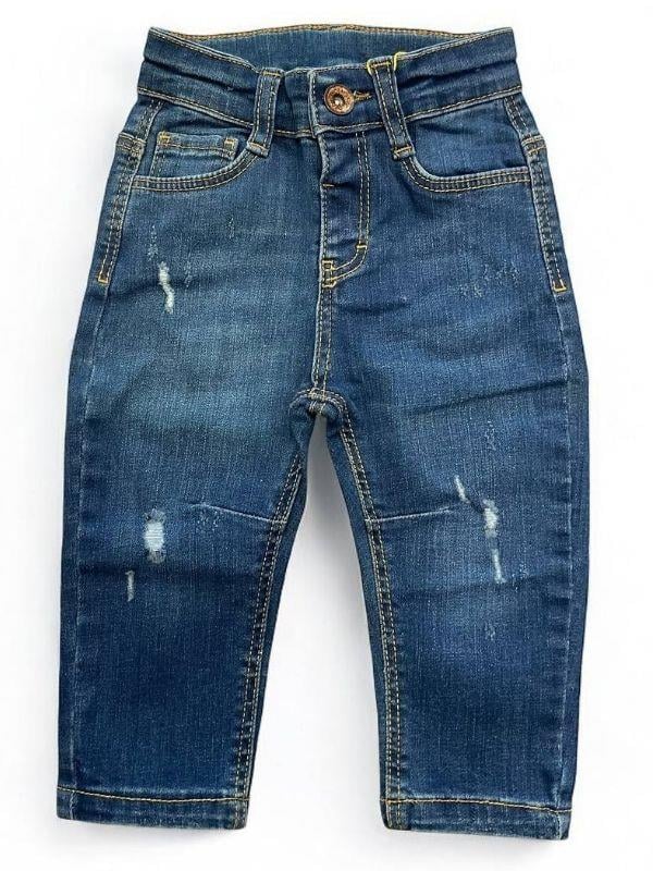 Erkek Bebek Cep Detaylı Kot Pantolon