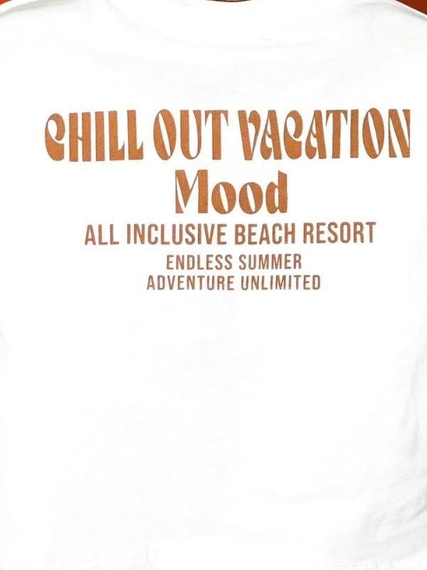 Erkek Bebek Chill Out Yazılı Pamuklu T-shirt