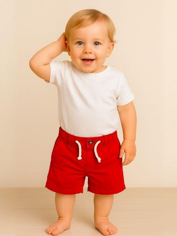 Erkek Bebek Dokuma Şort