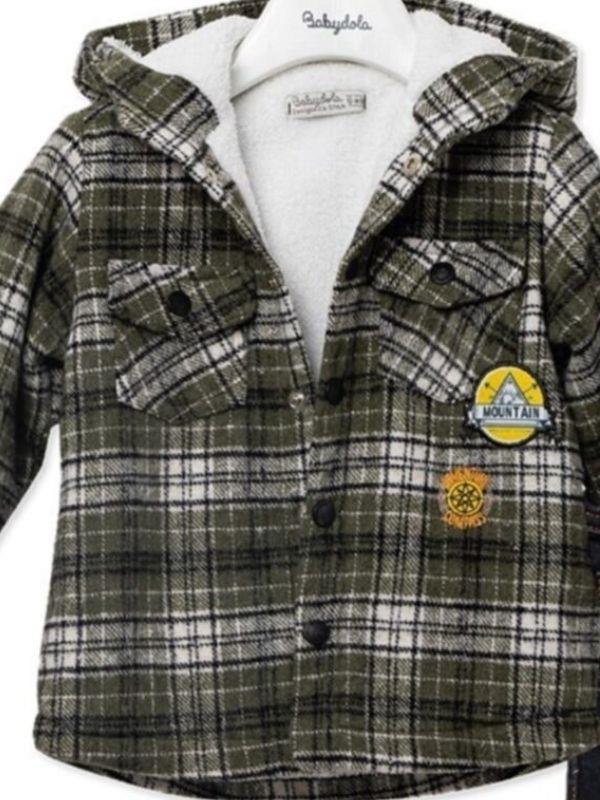 Erkek Bebek Kalın Mont Ve Pantolon Takım