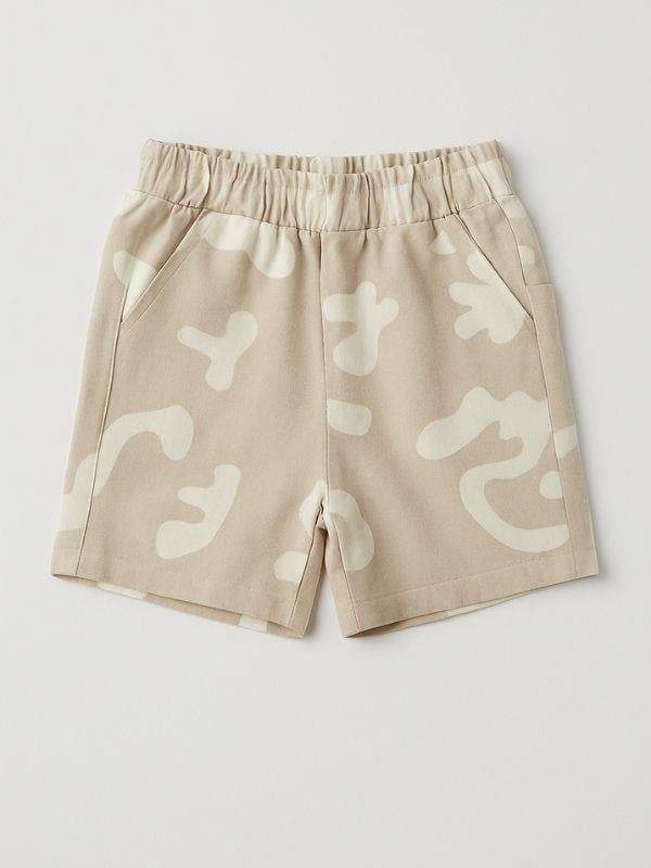 Erkek Bebek Kamuflaj Desenli Cepli Şort