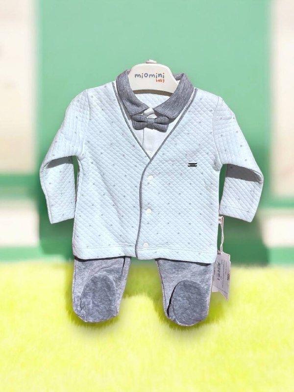 Erkek Bebek Kapitone Patikli Papyonlu 2 li Takım