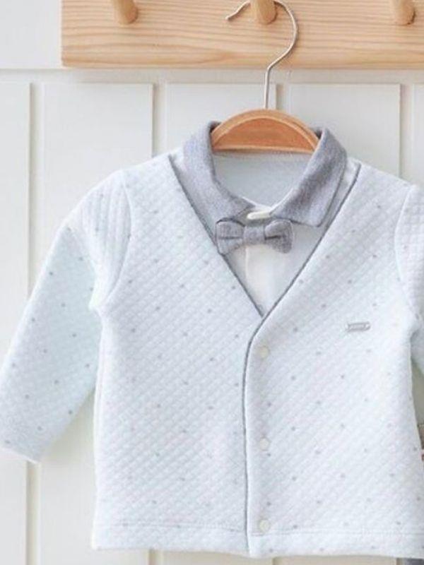 Erkek Bebek Kapitone Patikli Papyonlu 2 li Takım