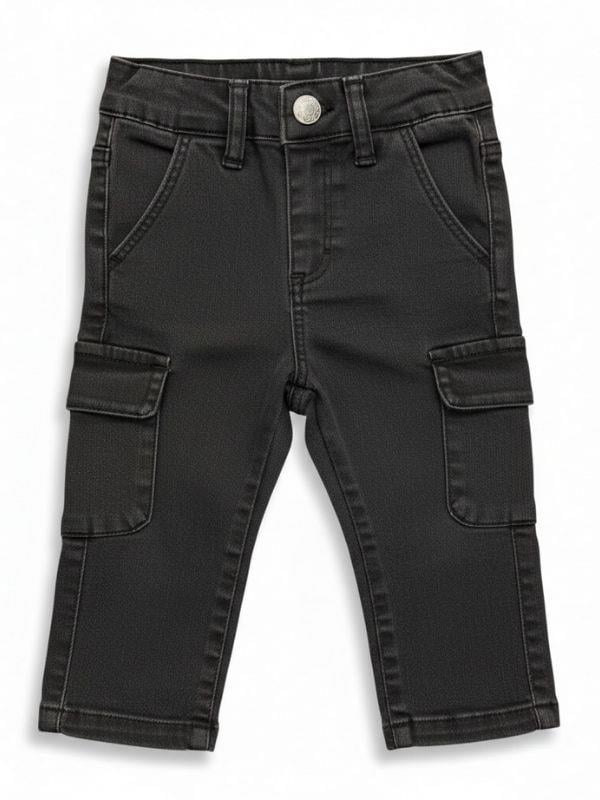 Erkek Bebek Kargo Cep Detaylı Kot Pantolon