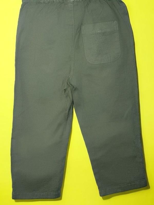 Erkek Bebek Keten Beli Paçası Lastikli Pantolon