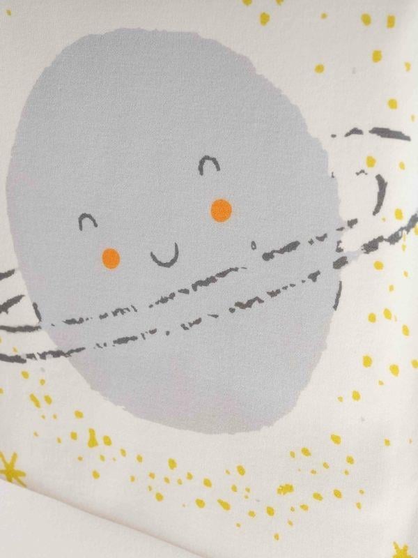 Erkek Bebek Organik Pamuklu Gezegen Baskılı Battaniyeli 5 Parça Hastane Çıkışı