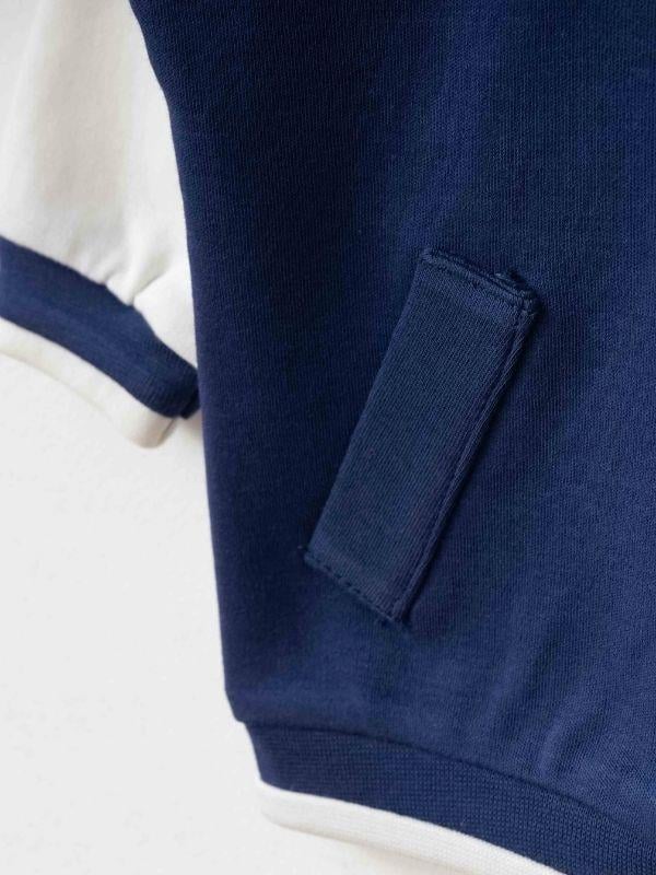 Erkek Bebek Organik Pamuklu İnce Mevsimlik Bomber Ceket