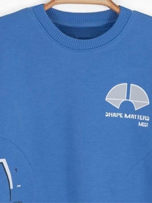 Erkek Bebek Pamuklu Baskılı Sweatshirt