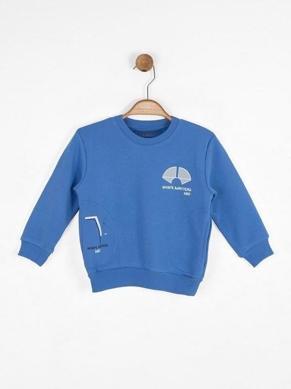 Erkek Bebek Pamuklu Baskılı Sweatshirt