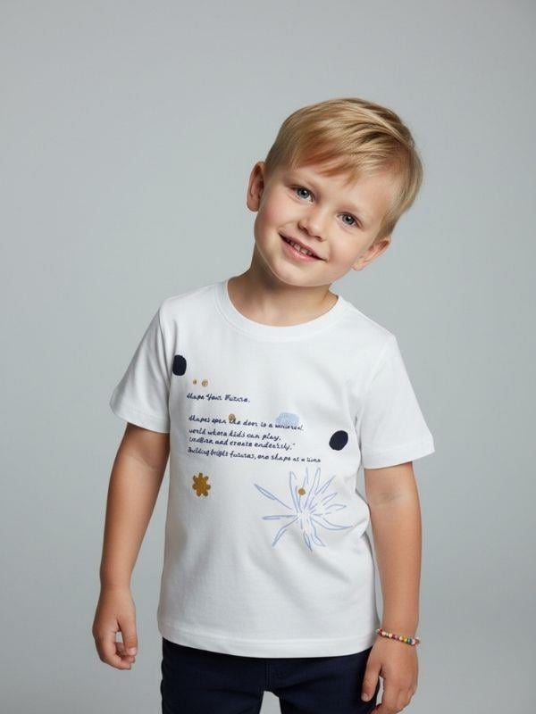 Erkek Bebek Pamuklu Baskılı T-shirt