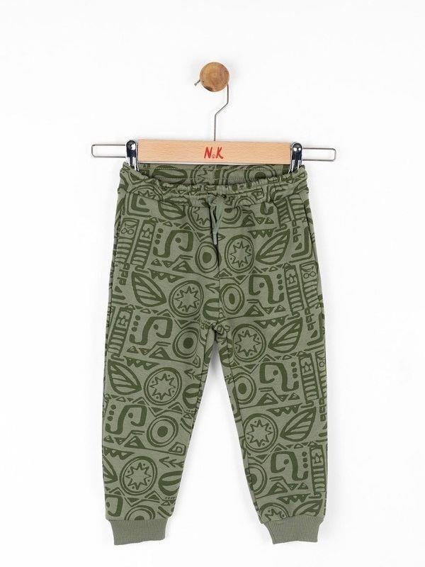 Erkek Bebek Pamuklu Desenli Eşofman Altı