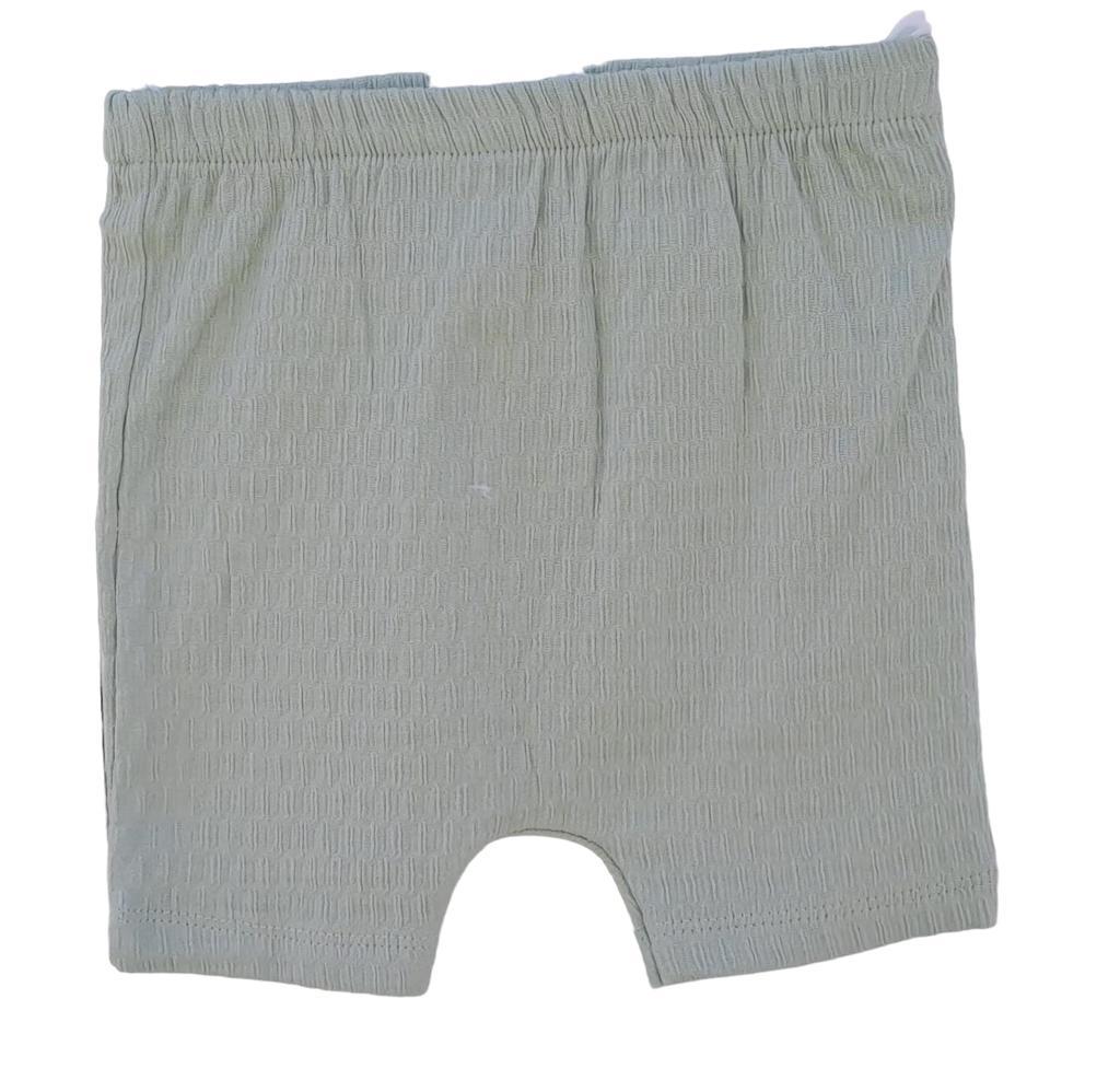 Erkek Bebek Pamuklu İkili Cep Detaylı Yazlık Takım