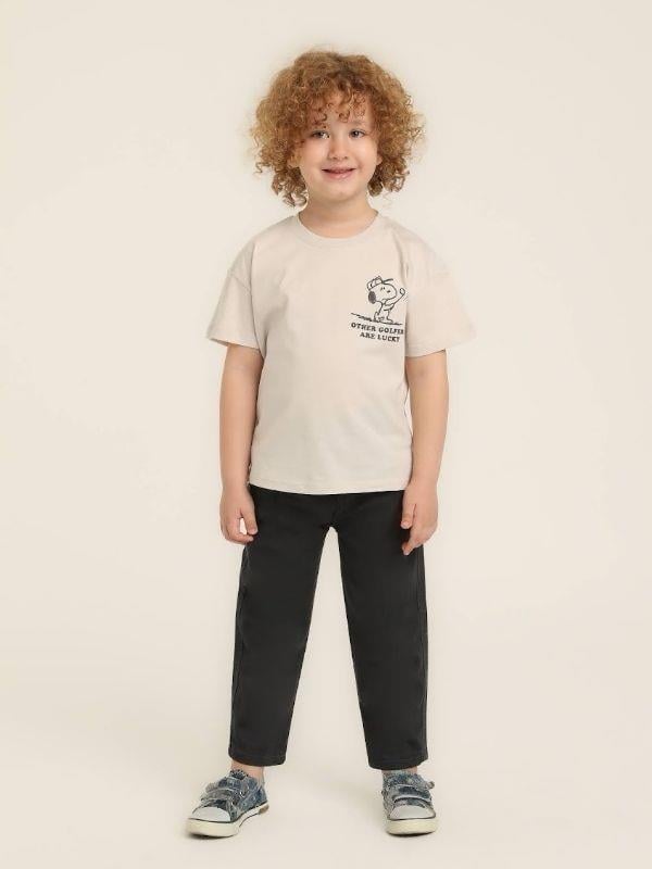 Erkek Bebek Pamuklu Snoopy Baskılı Tshirt