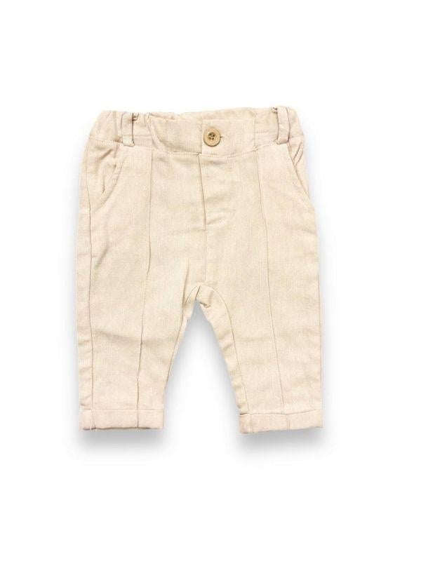 Erkek Bebek Papyon Şapka Gömlek Pantolonlu Pamuklu Şık Takım