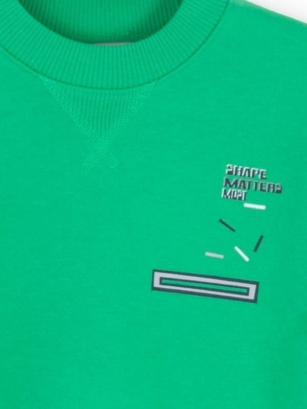 Erkek Bebek Shape Yazılı Sweatshirt
