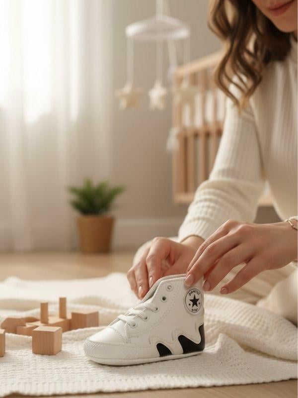 Erkek Bebek Spor Ayakkabı Görünümlü Patik