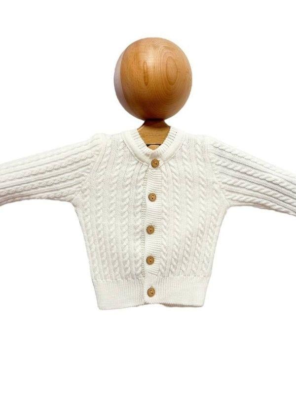 Erkek Bebek Triko Düğmeli Hırka