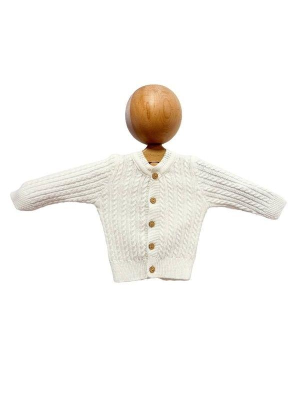 Erkek Bebek Triko Düğmeli Hırka